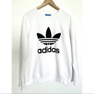 Adidas White & Black Sweatshirt NWOT